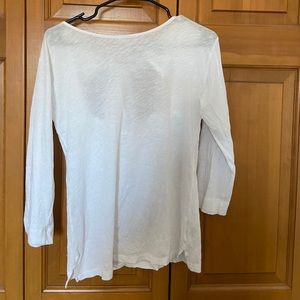 J. Crew tie back white shirt. Practically new